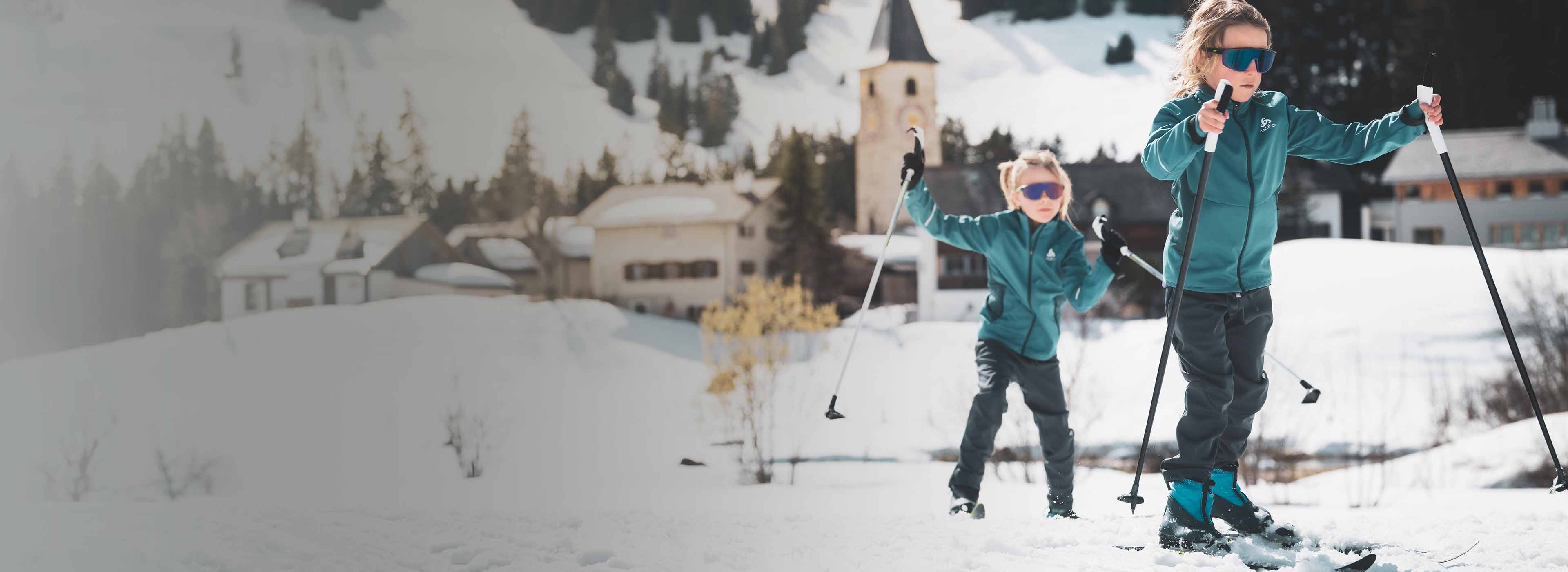 Kids cross-country skiingt