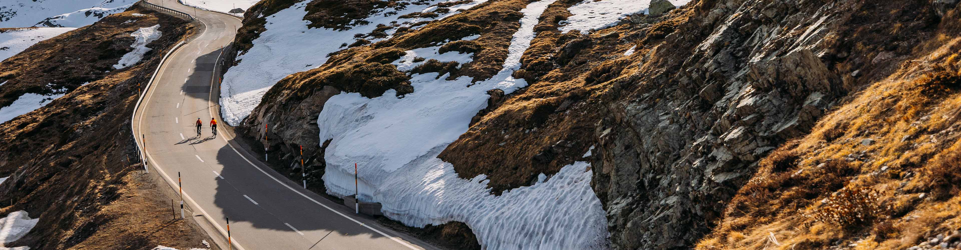 Women and men wearing winter cycling gear