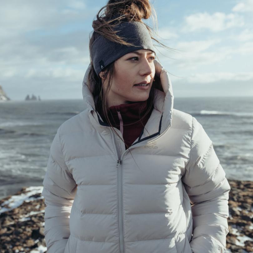 A woman wearing a jacket