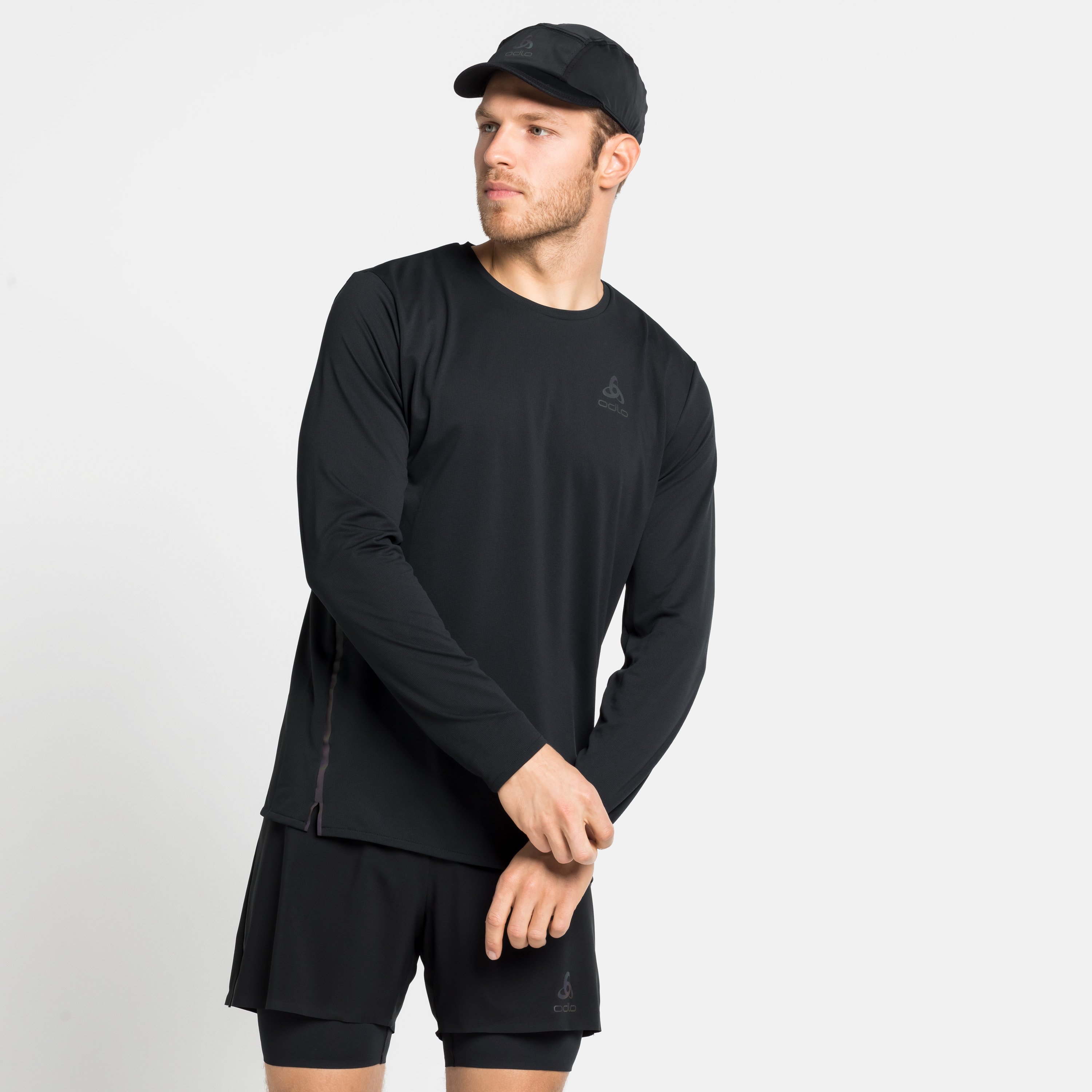 Photo T-Shirt de Running à manches longues ZEROWEIGHT CHILL-TEC BLACKPACK pour homme