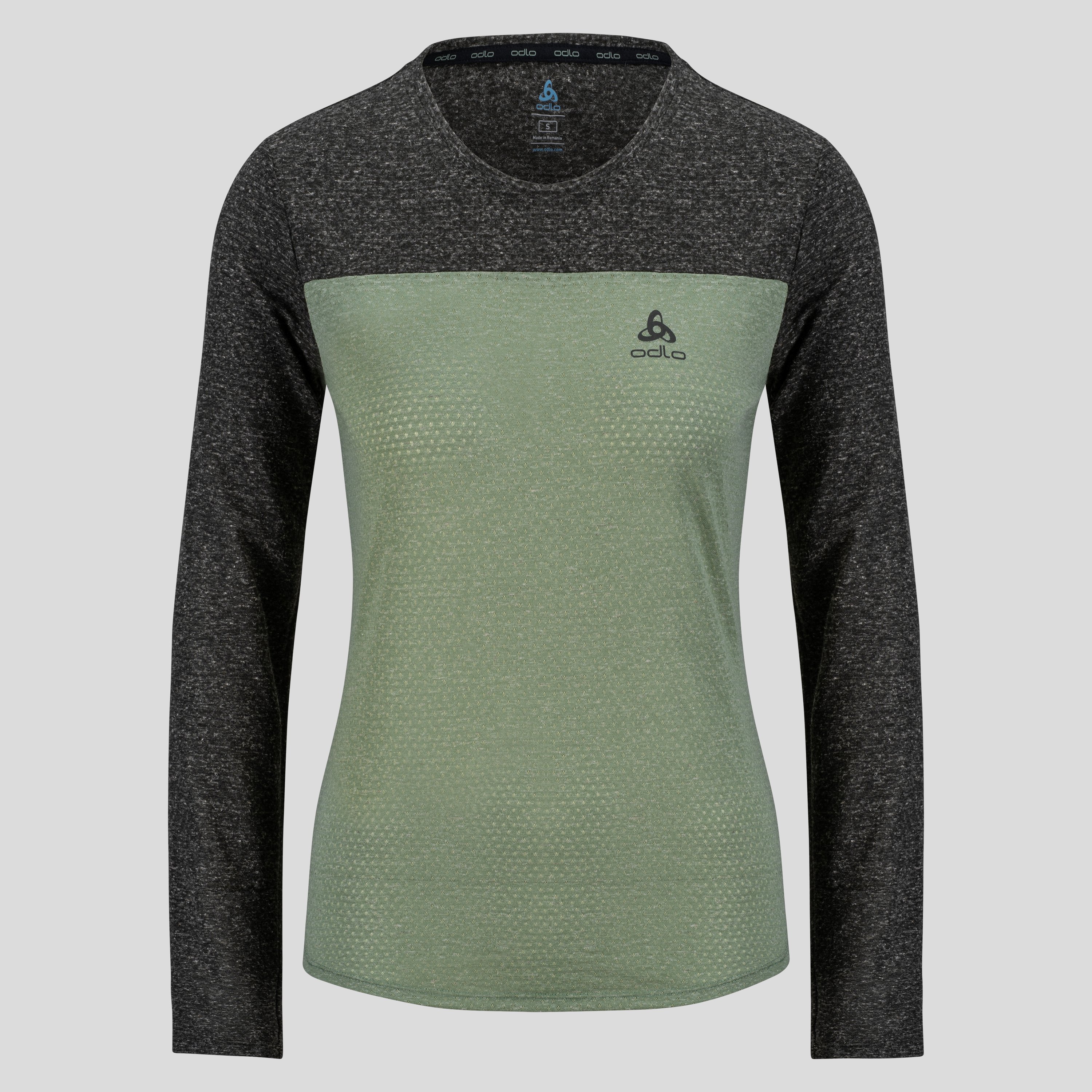 ODLO X-Alp Linencool MTB-Langarmshirt für Damen, S, grün
