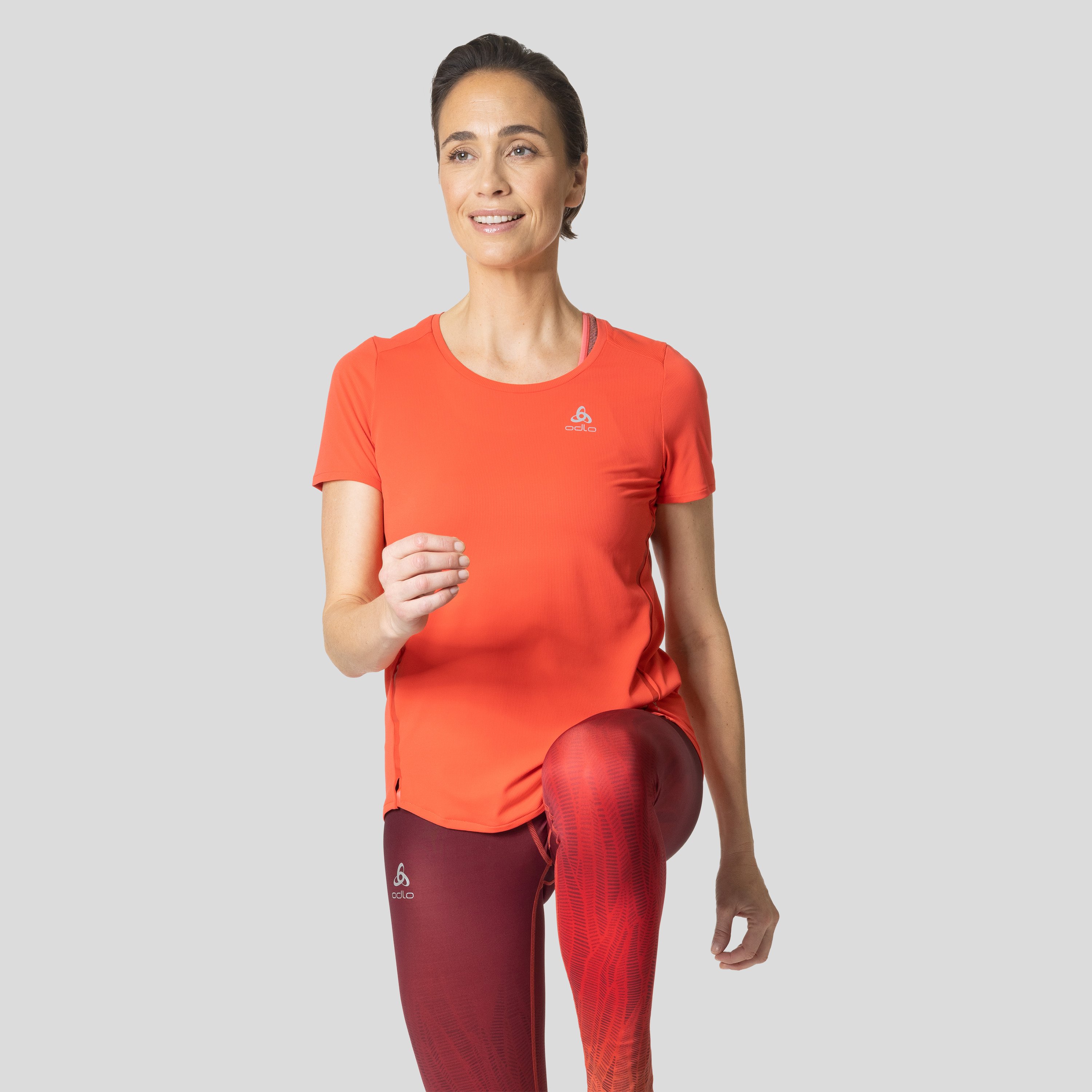 ODLO Zeroweight Chill-Tec T-Shirt für Damen, XL, rot